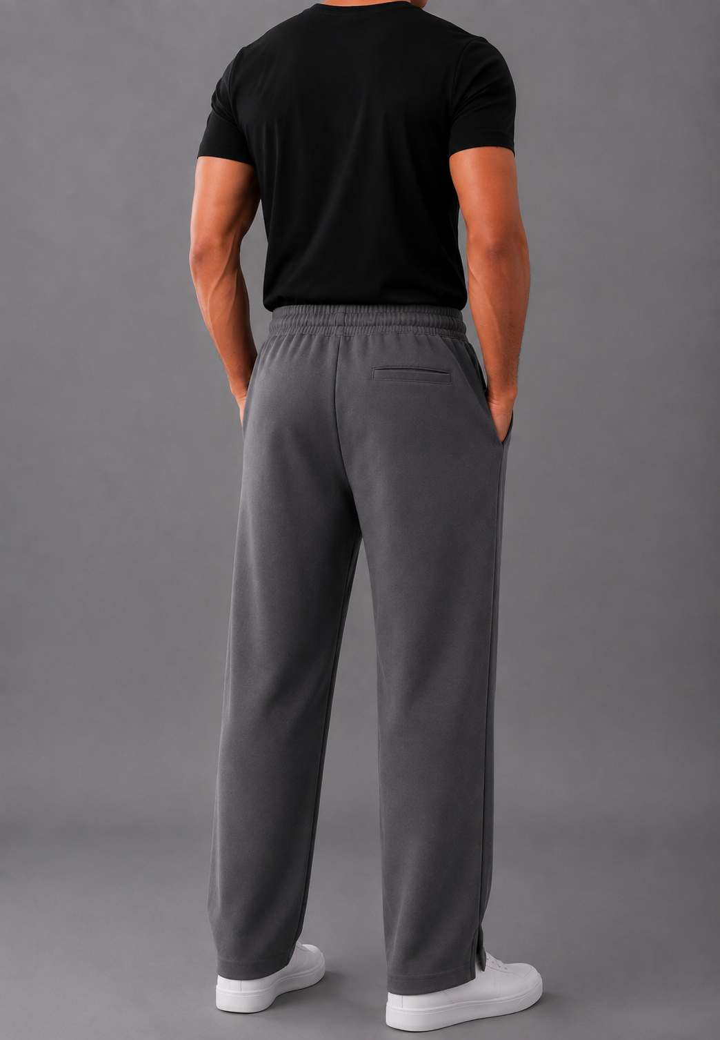 MILANO VISCOSE TROUSER (Charcoal)