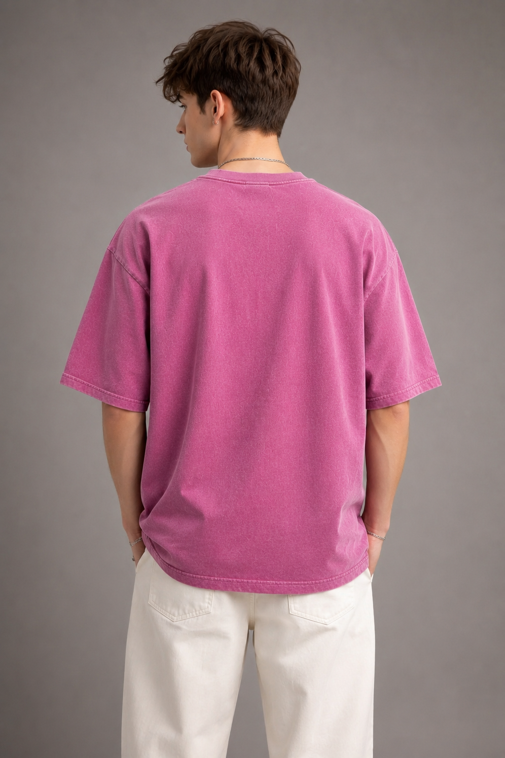 Vintage Wash Oversized Pink Tee