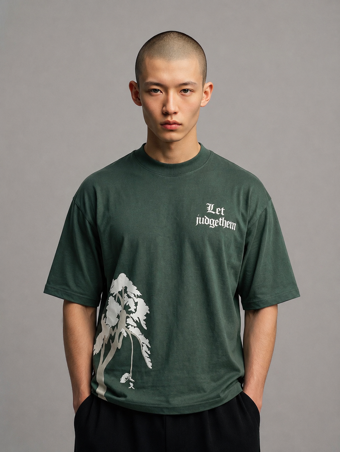 Puff Printed Graphic T-Shirt | Green