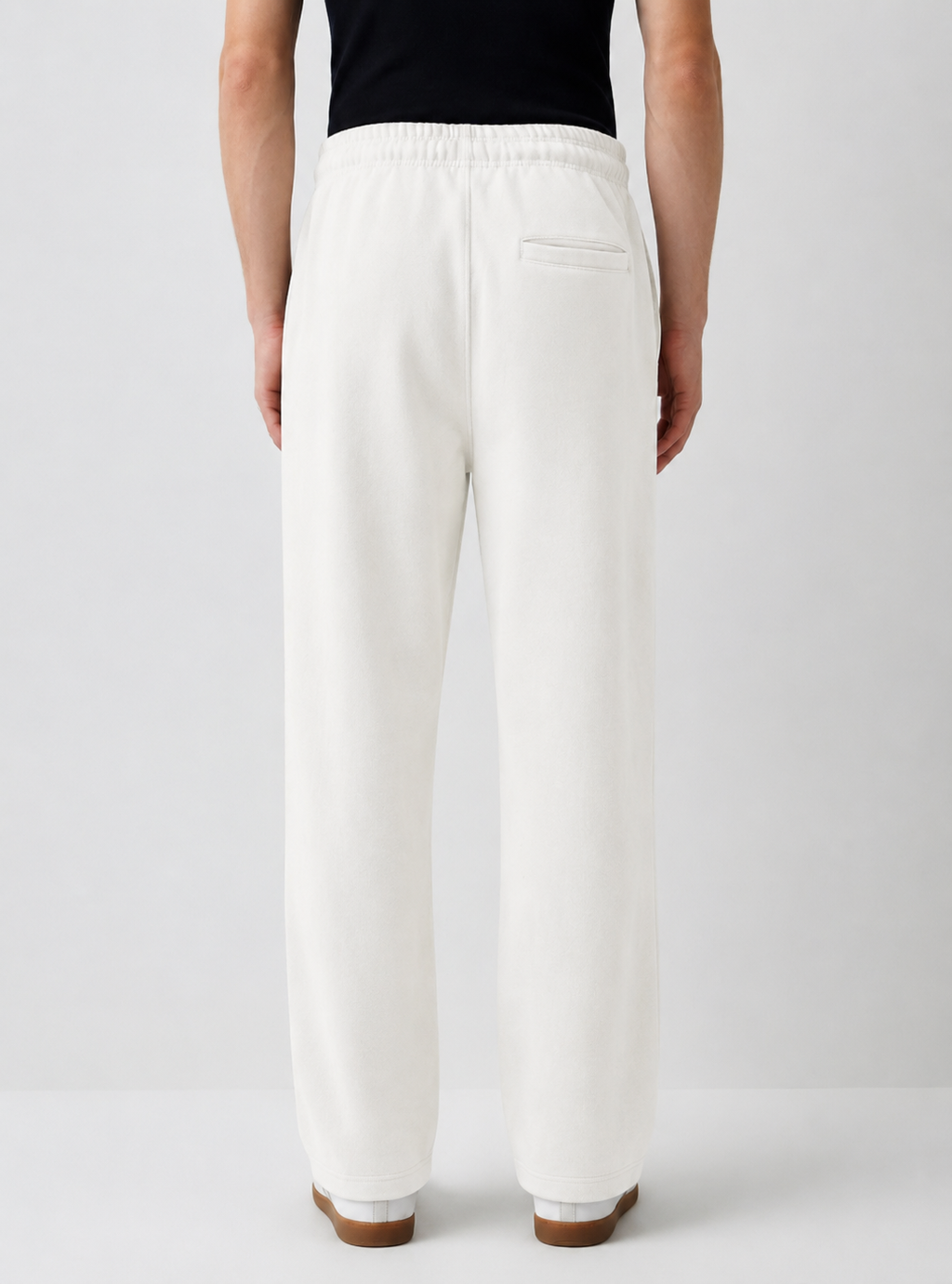 ZARA Phantom White Scuba Baggy 
Pants