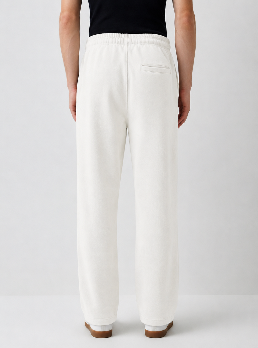 ZARA Phantom White Scuba Baggy 
Pants