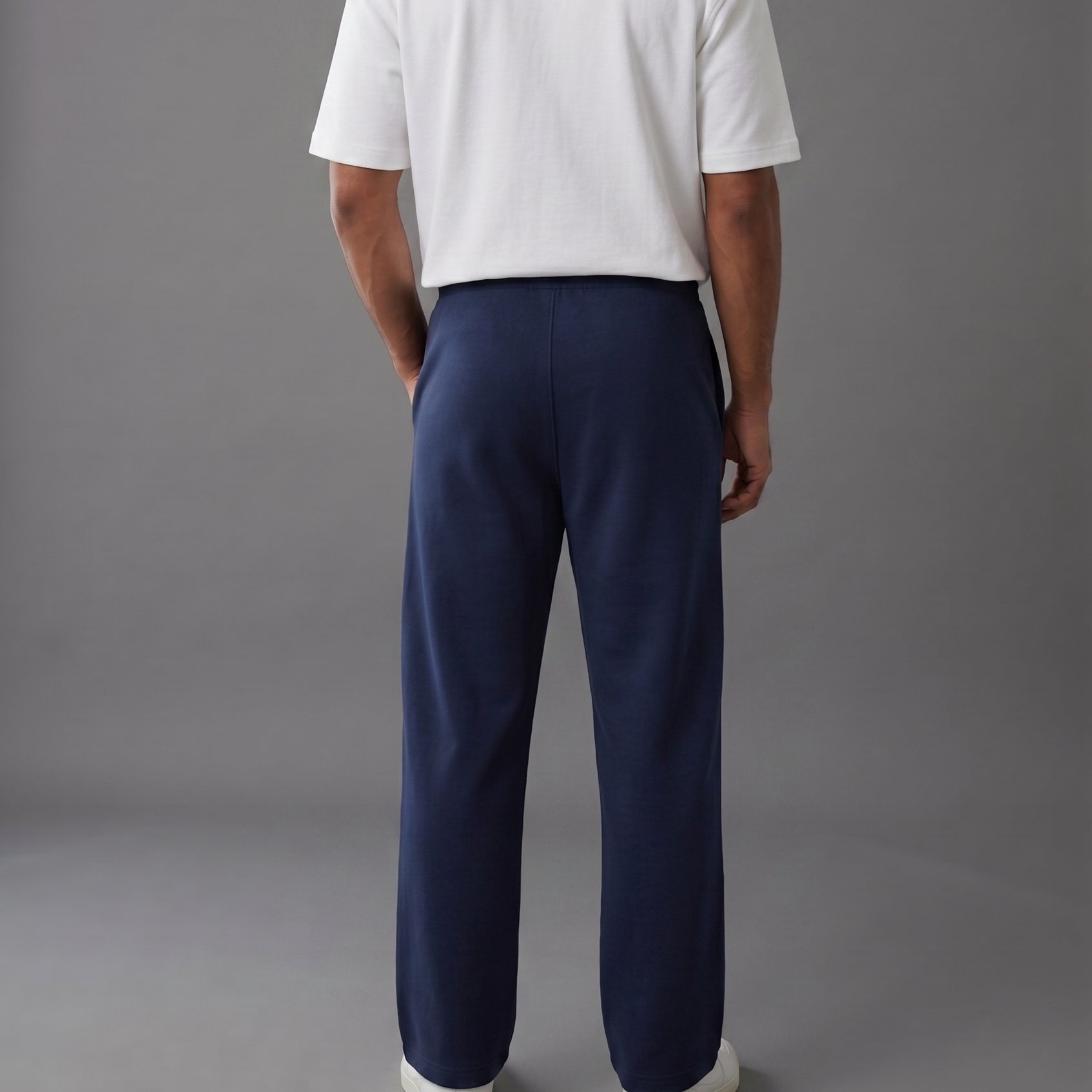 BERSHKA Baggy Trouser - ROYAL BLUE