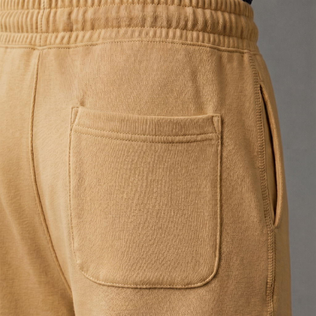 BERSHKA Baggy Trouser - CAMEL