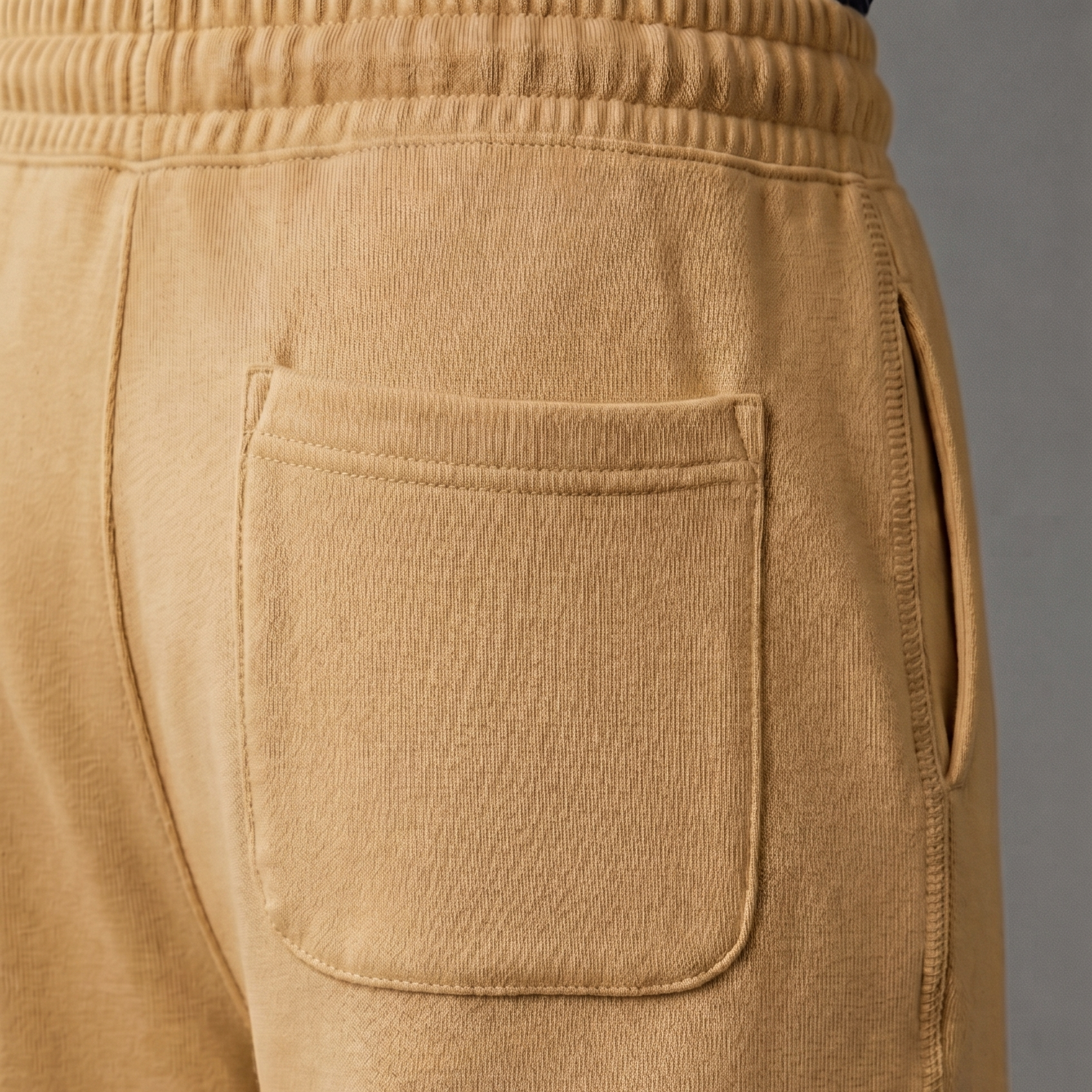 BERSHKA Baggy Trouser - CAMEL