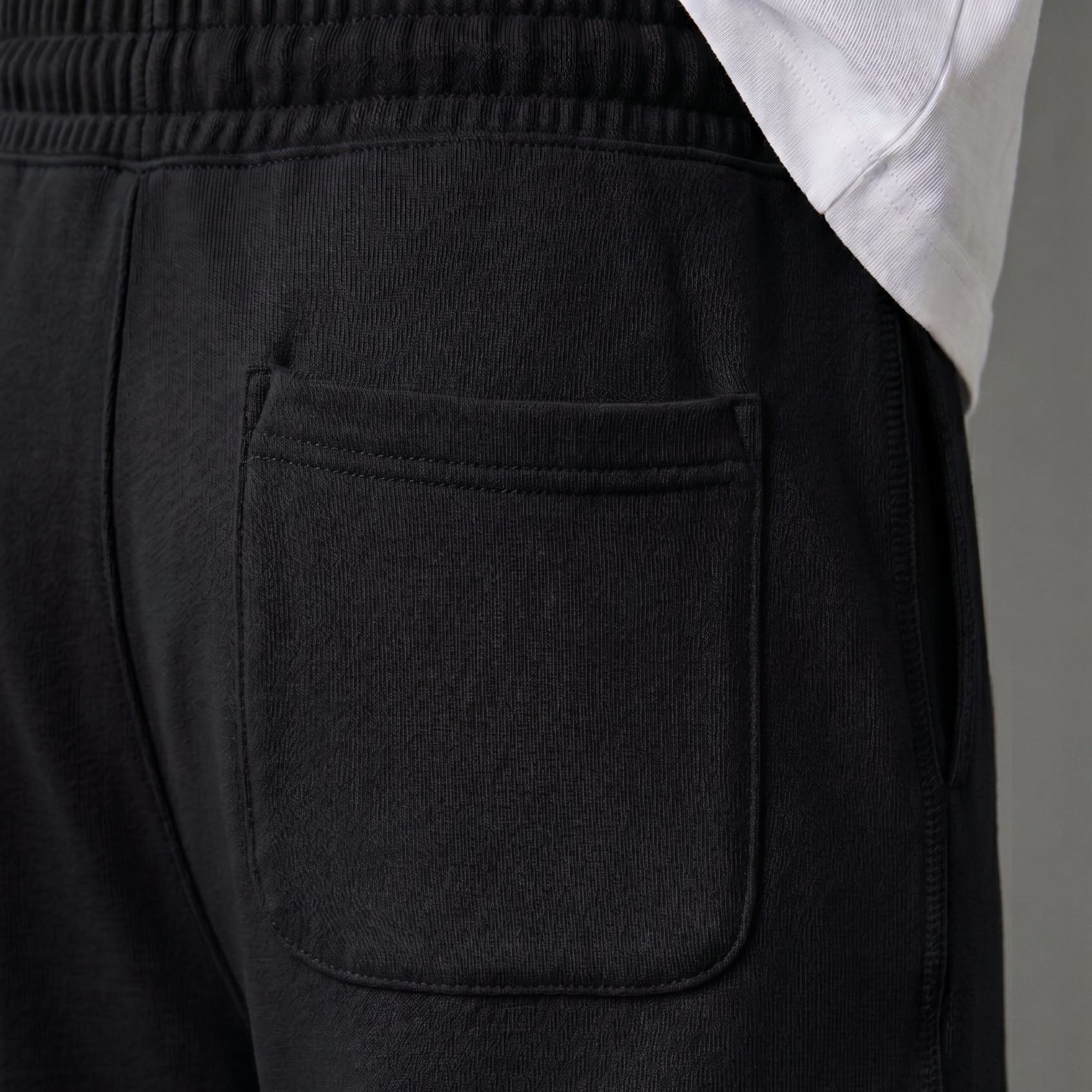 BERSHKA Baggy Trouser - BLACK